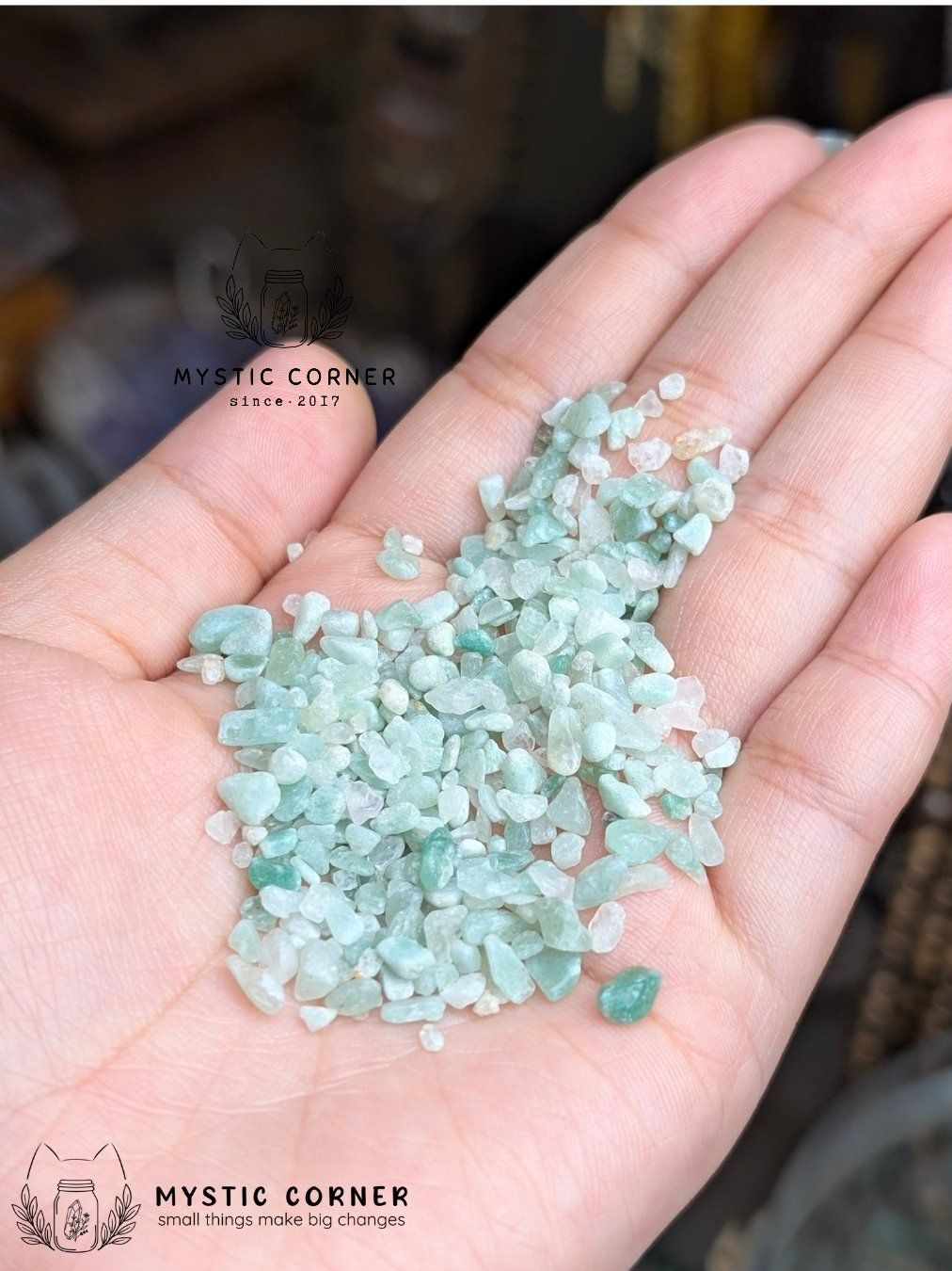  Vụn đá NHUYỄN các loại thạch anh, làm handmade, spell, witchcraft, reiki, đá thanh tẩy bài Tarot 