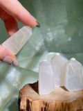  Trụ Green Moonstone Đá Mặt Trăng Xanh hỗ trợ trực giác, healing, cân bằng tính nữ, phong thuỷ 