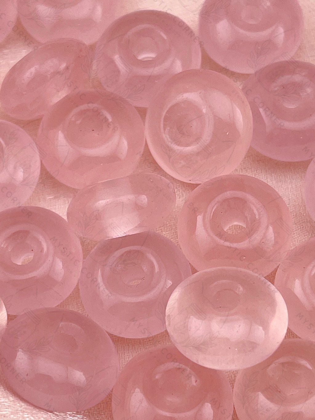  Đồng điếu Rose Quartz Thạch Anh Hồng 