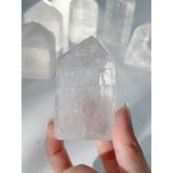  Trụ Optical Calcite - Iceland Spar White Calcite, thanh tẩy bài tarot, sáng suốt, thiền định, chánh niệm 