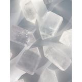  Trụ Optical Calcite - Iceland Spar White Calcite, thanh tẩy bài tarot, sáng suốt, thiền định, chánh niệm 