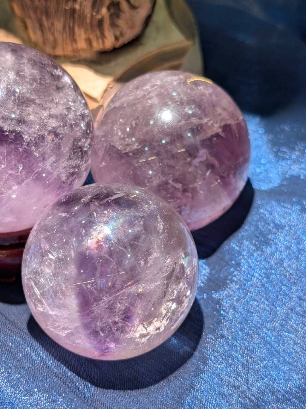  |VIP| Cầu đá Thạch Anh Tím có Phantom, quà tặng sếp ý nghĩa may mắn, trực giác, sáng suốt, ngủ ngon 