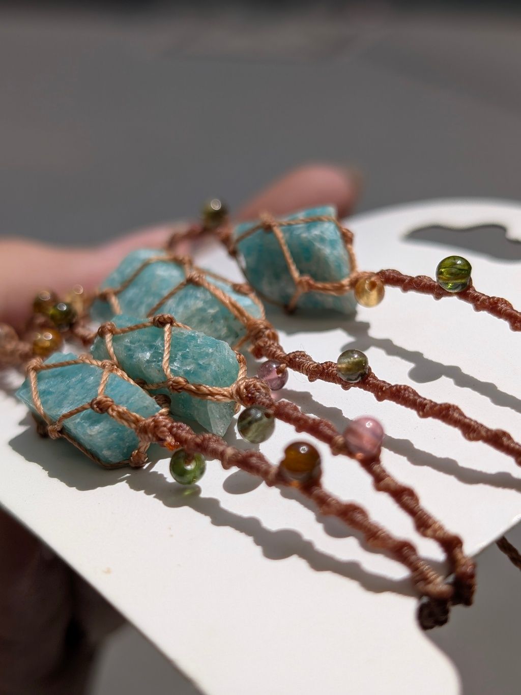  Vòng Amazonite Macrame 