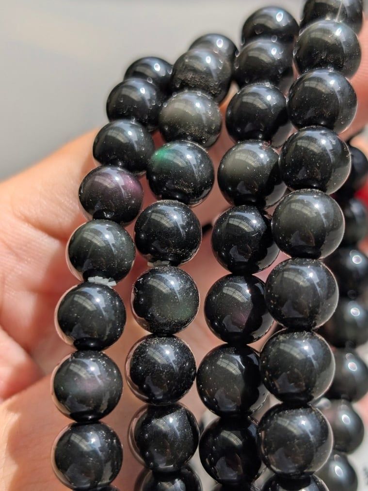  [HÌNH THẬT] Vòng Obsidian Đa Sắc 