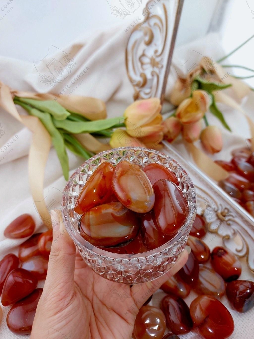  Tumbled Carnelian mã não đỏ 