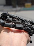  Vòng Tay Black Tourmaline Macrame 