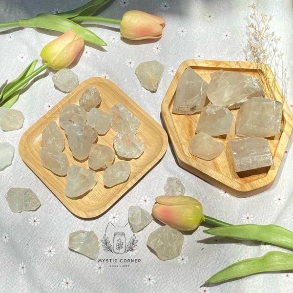  Thô Topaz Trắng - Đá Hoàng Ngọc 