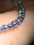 [LỬA MẠNH ĐẸP] Vòng Labradorite hạt mini 3.5li Hắc Nguyệt Quang, Xà Cừ Tự Nhiên Mystic Corner 