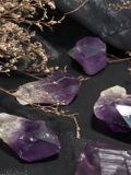  Tinh thể Thạch Anh Tím Amethyst Thổ Nhĩ Kỳ Tím Đậm Đẹp, đá phong thuỷ, thanh tẩy, trực giác, trí tuệ 