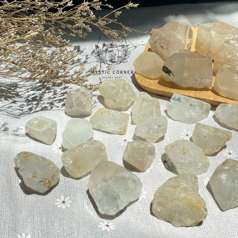  Thô Topaz Trắng - Đá Hoàng Ngọc 