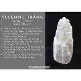  Kim tự tháp đá Selenite, đá thanh tẩy đá thạch anh dùng trong Tarot, Reiki, phong thủy 