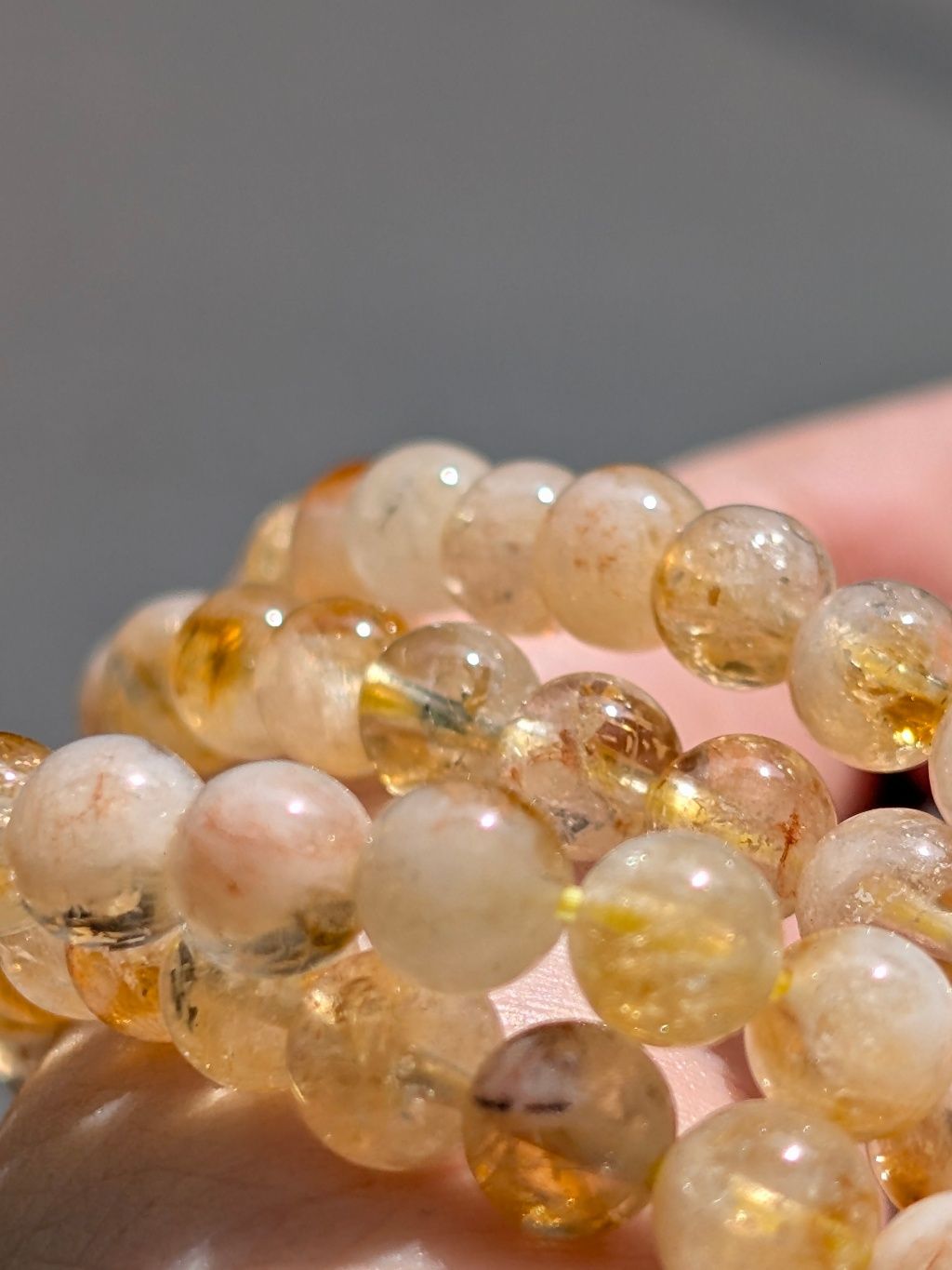  |HÌNH THẬT| Chuỗi / Vòng Citrine 6.5li vòng Thạch Anh Vàng May Mắn, Sáng Tạo, Tích Cực, Vui Vẻ 