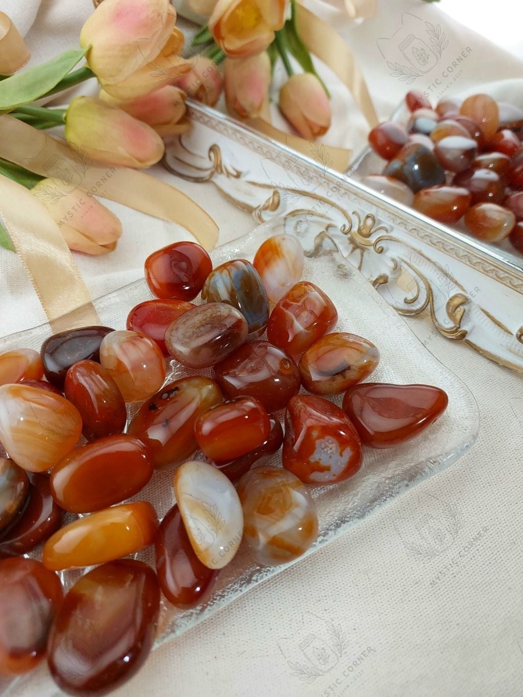  Tumbled Carnelian mã não đỏ 