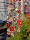  Dây treo điện thoại charm cờ Việt Nam handmade mix đá năng lượng xinh xắn, dễ thương | Mystic Corner 
