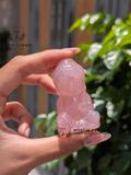  Tượng Phật Thích Ca Thạch Anh Hồng/ Rose Quartz Madagascar 5.5cm 