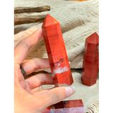  Trụ đá Red Jasper đỏ đậm đẹp, thanh tẩy bài tarot , sức mạnh nội lực, sưu tầm, quà tặng 