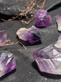  Tinh thể Thạch Anh Tím Amethyst Thổ Nhĩ Kỳ Tím Đậm Đẹp, đá phong thuỷ, thanh tẩy, trực giác, trí tuệ 