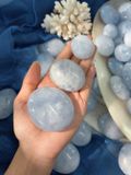 Palm Blue Calcite Tự Nhiên - Canxit Xanh Healing, Giao Tiếp, Thiền Định, Thanh Tẩy bài Tarot 