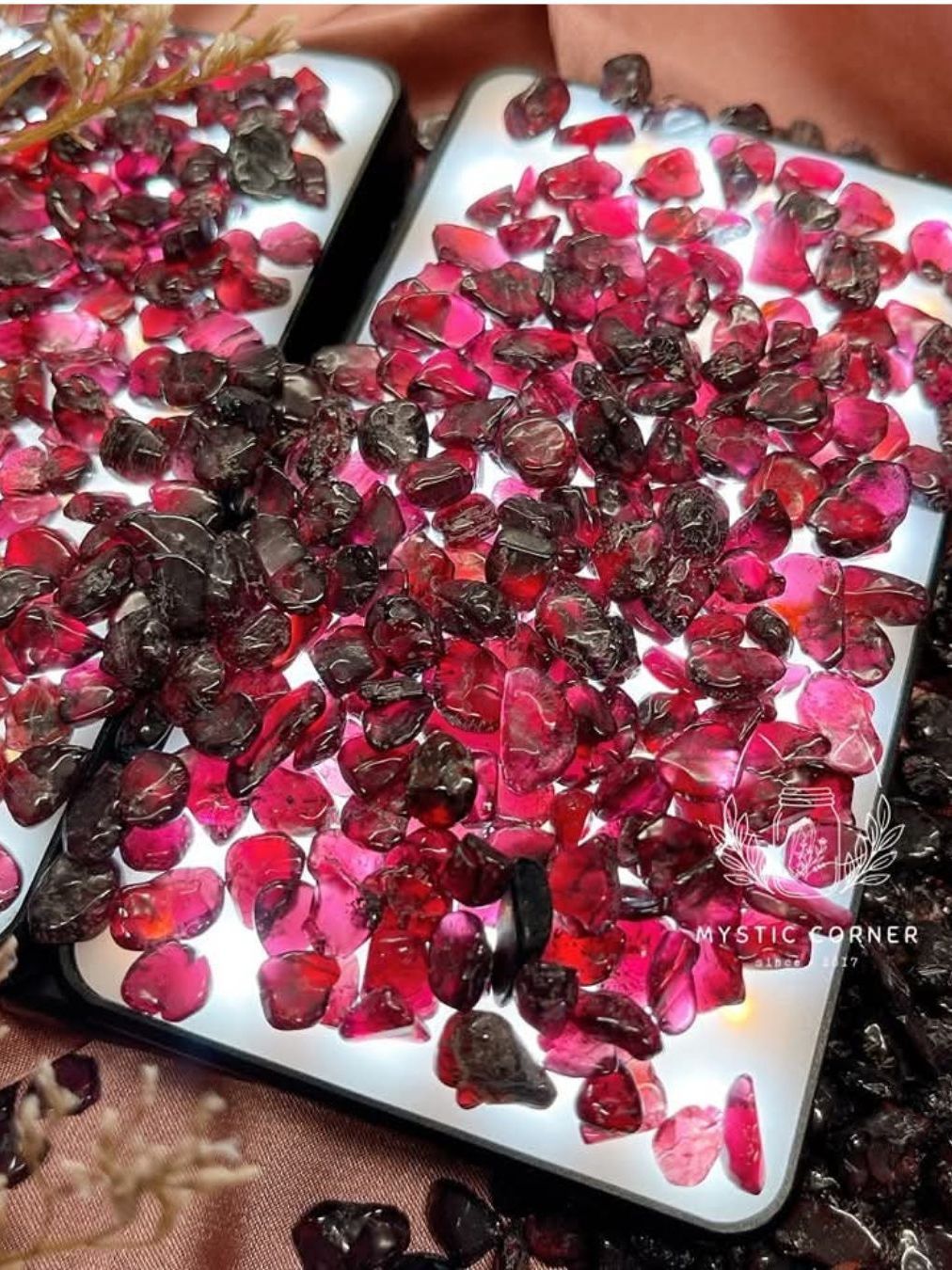  Vụn đá NHUYỄN các loại thạch anh, làm handmade, spell, witchcraft, reiki, đá thanh tẩy bài Tarot 