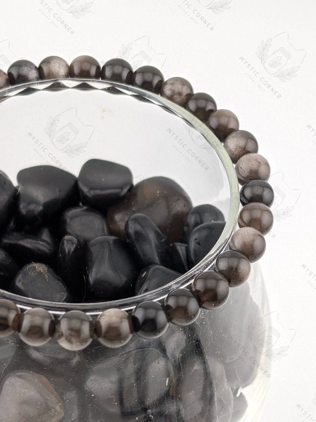  Vòng tay Golden/Silver Obsidian 6li 