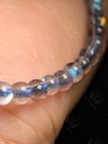  [LỬA MẠNH ĐẸP] Vòng Labradorite hạt mini 3.5li Hắc Nguyệt Quang, Xà Cừ Tự Nhiên Mystic Corner 