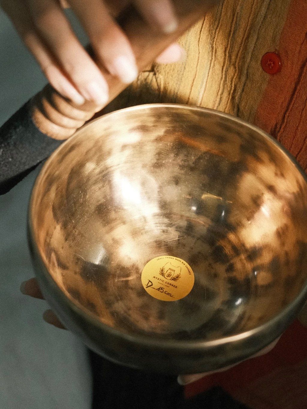  Chuông xoay thủ công chính gốc Nepal, Singing Bowl, chuông xoay Tây Tạng, Chuông xoay Thư Giãn 