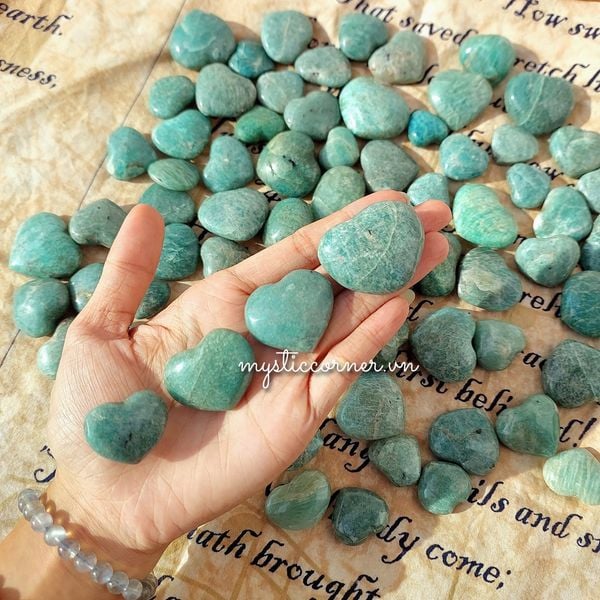  Tim đá Amazonite (viên) đá Thiên Hà 