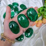  Malachite Palm (đá khổng tước) đá hỗ trợ may mắn, công việc, mở rộng trái tim đá năng lượng, đá phong thủy 