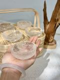  Chén đá thạch anh trắng - Clear Quartz khuếch đại năng lượng, phong thuỷ, thanh tẩy bài Tarot, Reiki 