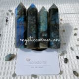  Trụ Labradorite đá xà cừ dùng trong thanh tẩy Tarot, thiền định 