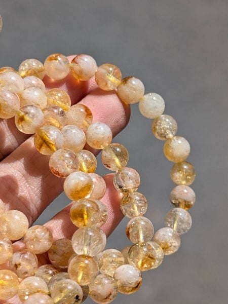  Chuỗi / Vòng Citrine - Vòng Thạch Anh Vàng 