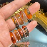  Nhẫn Rêu Huyết Băng Ngọc Thuỷ Tảo, đá mã não, đá phong thuỷ 