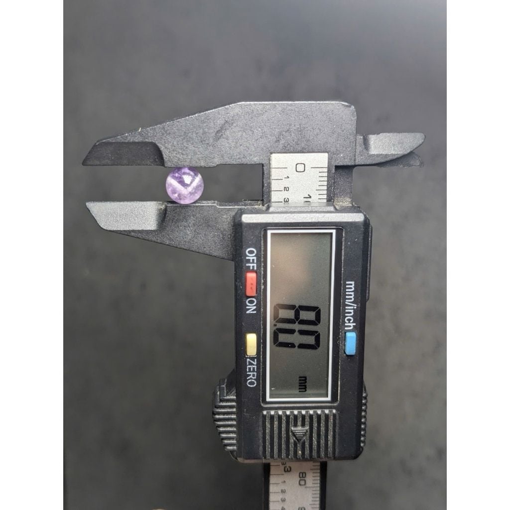  Hạt lẻ đá Thạch anh Tím Amethyst xỏ vòng tay 6li 8li 9li 