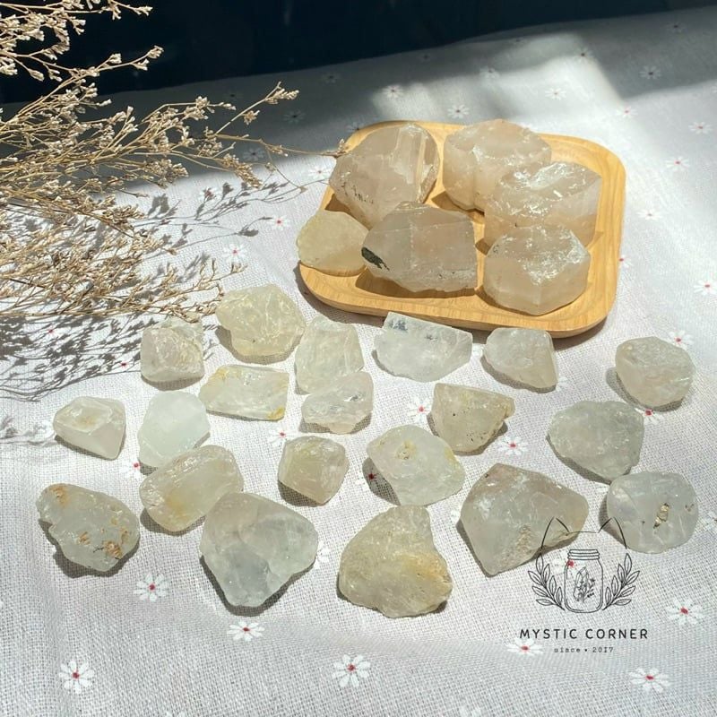  Thô Topaz Trắng - Đá Hoàng Ngọc 