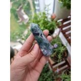  Trụ đá thanh tẩy Moss Agate (mã não rêu) 
