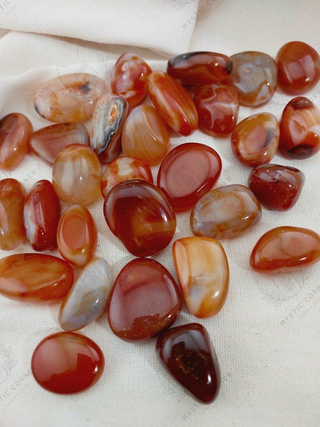  Tumbled Carnelian mã não đỏ 