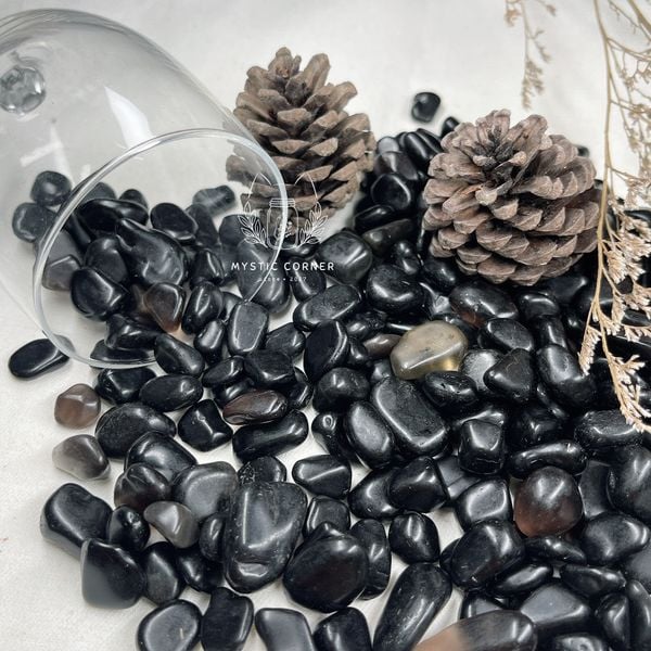  Vụn đá Black Obsidian ( đá thuỷ tinh núi lửa ) 
