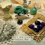  Set đá may mắn cho Nhân Mã, đá thạch anh, đá thanh tẩy bài Tarot, đá phong thuỷ 