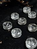  Charm đồng xu Thạch Anh Trắng, Clear Quartz 