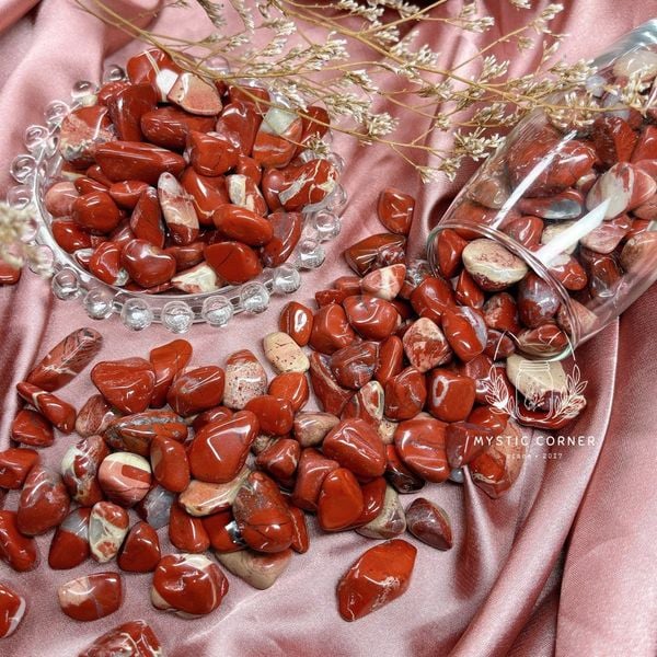  Vụn đá Red Jasper (ngoc bích đỏ) 