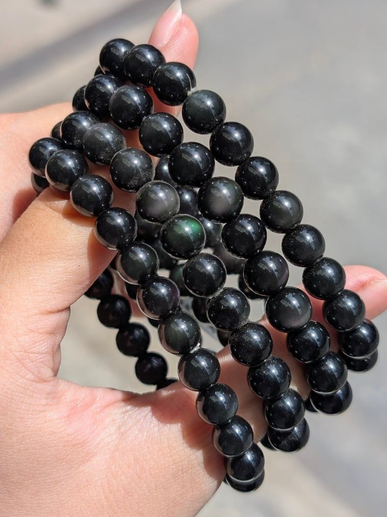  [HÌNH THẬT] Vòng Obsidian Đa Sắc 