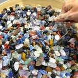  Túi đá thạch anh may mắn, đá thanh tẩy bài Tarot, đá phong thuỷ, quà tặng 