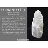  Vòng tay đá Selenite, vòng chuỗi hạt đá 6 li, 8 li 