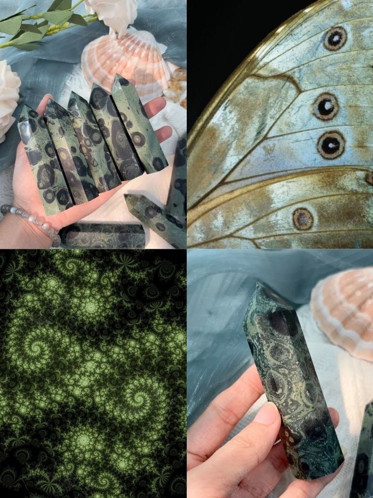  Trụ Kambaba Tự Nhiên Hỗ trợ Ổn Định Cảm Xúc, Năng Lượng Bình Yên, Thanh Tẩy, Tarot, Reiki, Chữa Lành 