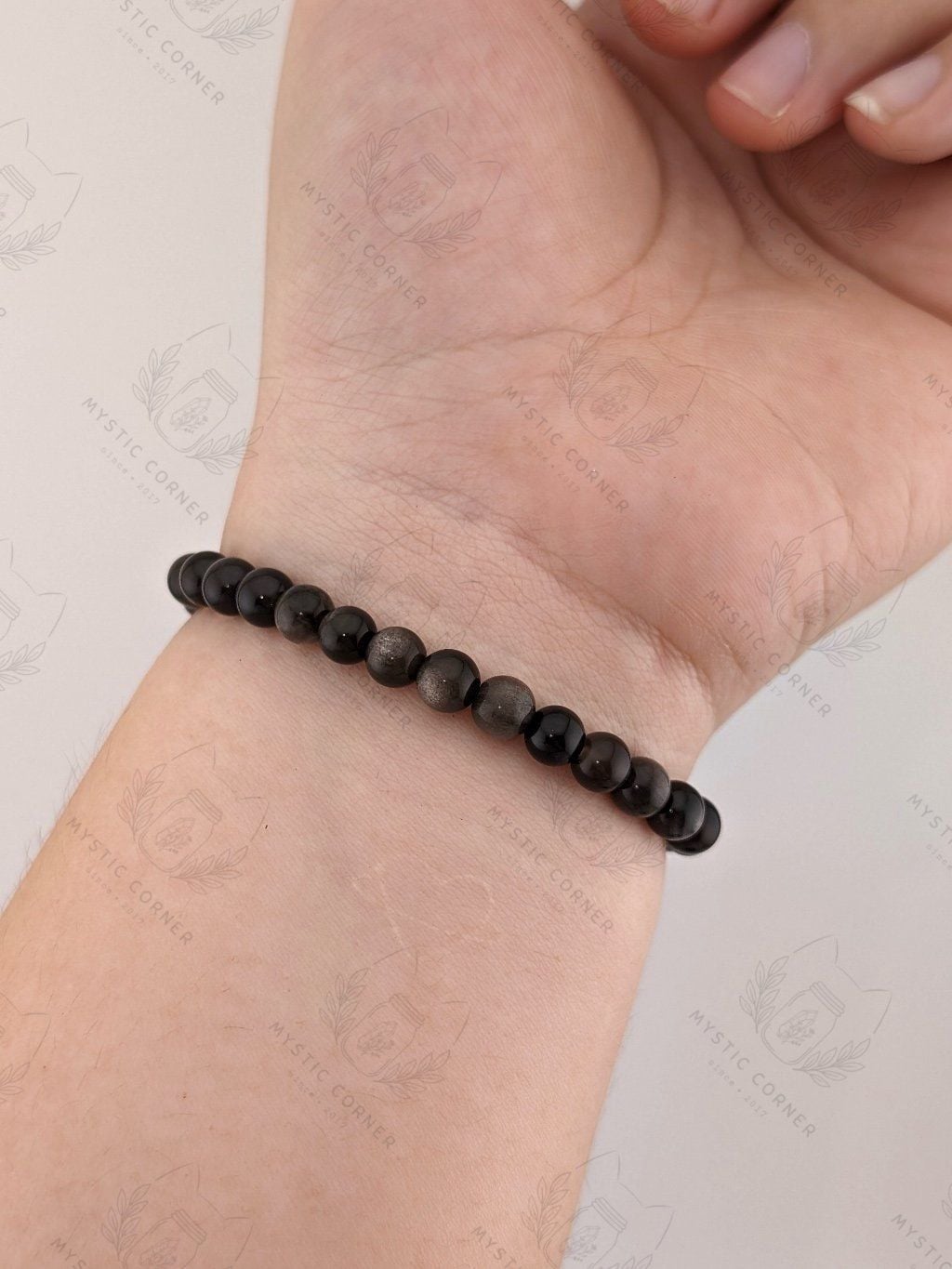  Vòng tay Golden/Silver Obsidian 6li 