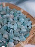  Thô mini đá Amazonite - đá Thiên Hà Tự Nhiên làm vòng handmade, DIY, thanh tẩy bài Tarot, spell 