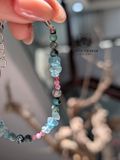  Vòng Turquoise mix Apatite và Tourmaline Hồng 