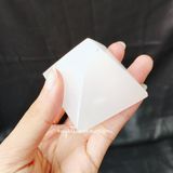  Kim tự tháp đá Selenite, đá thanh tẩy đá thạch anh dùng trong Tarot, Reiki, phong thủy 