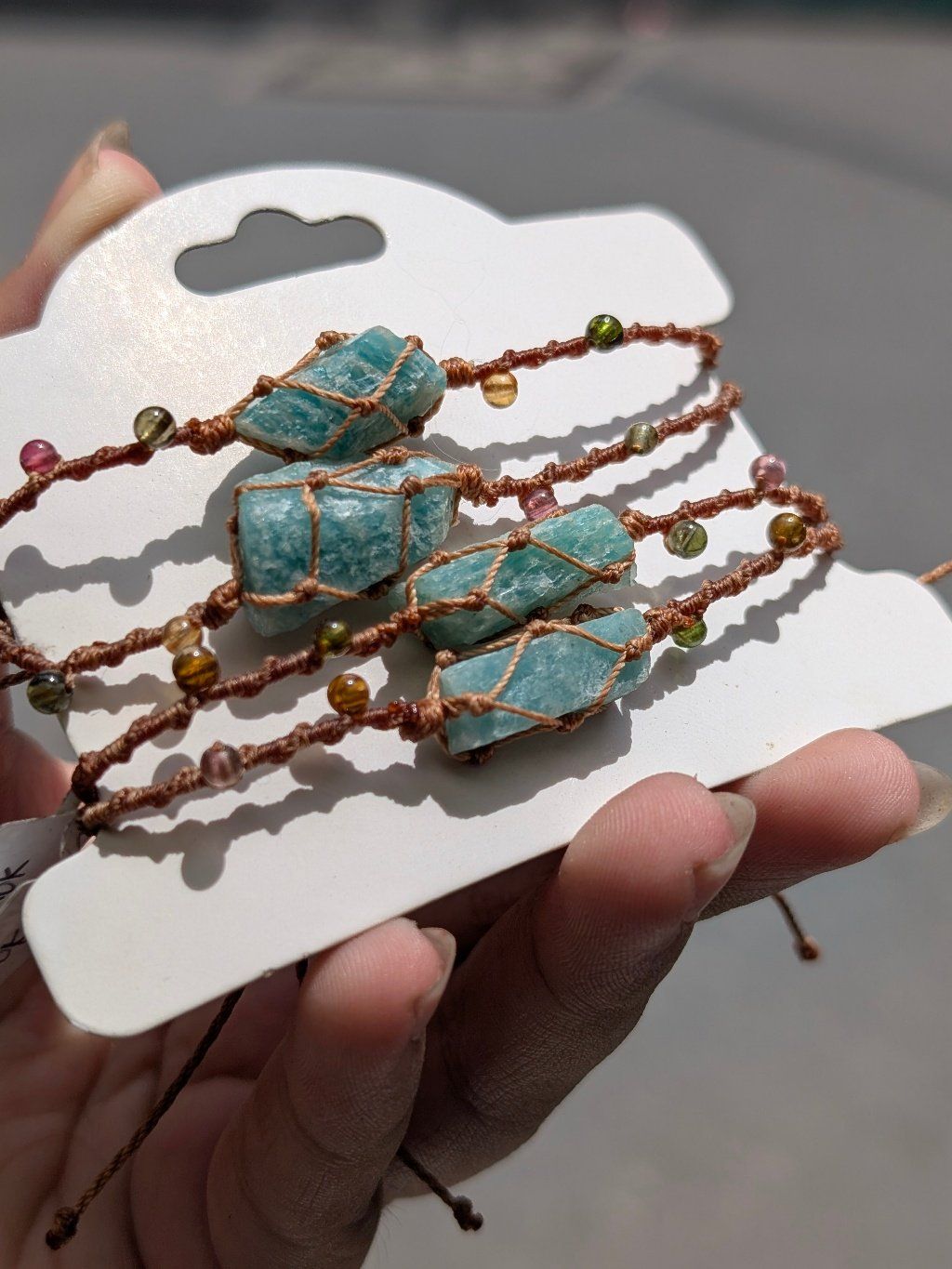  Vòng Amazonite Macrame 