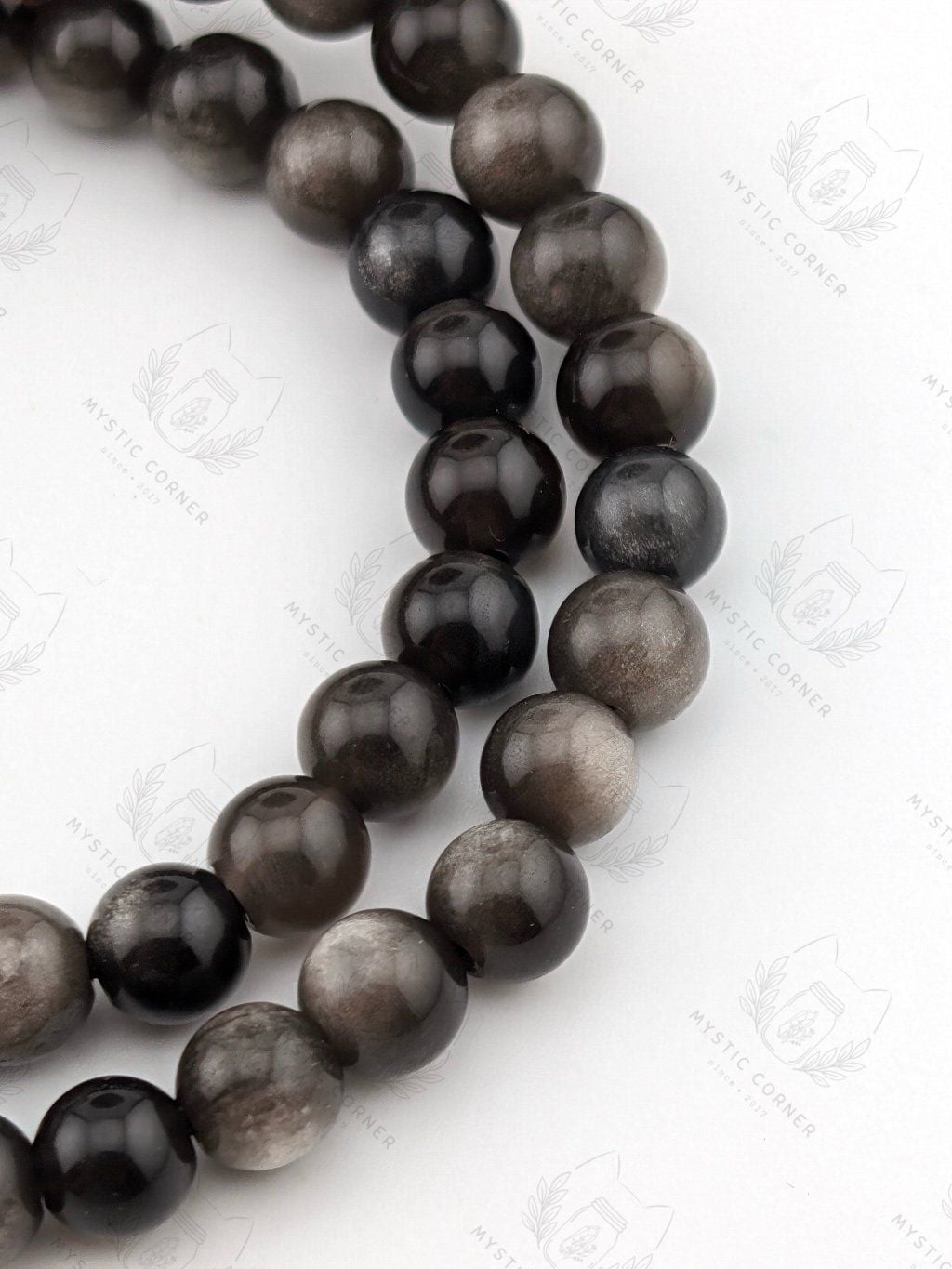  Vòng tay Golden/Silver Obsidian 6li 